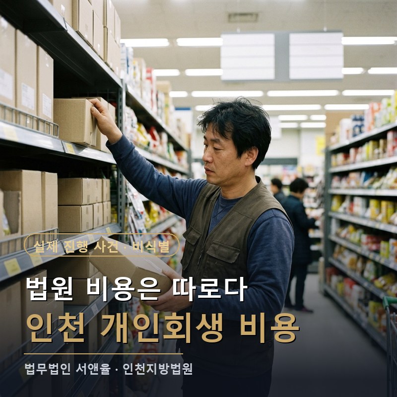 개인회생 비용, 법원에 내는 돈은 따로인가요｜인천 계양구 40대 개시결정 사례 — 이해를 돕기 위한 연출 이미지